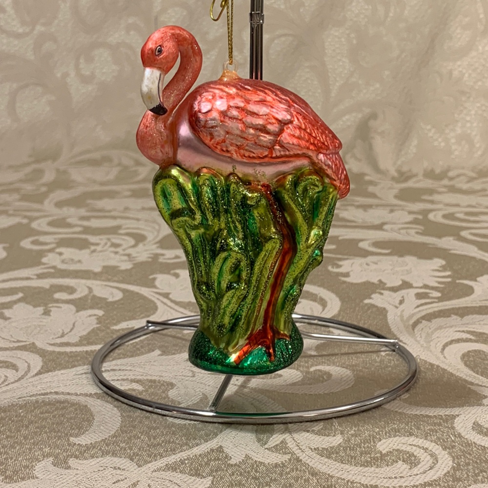 Flamingo and Tree Ornament